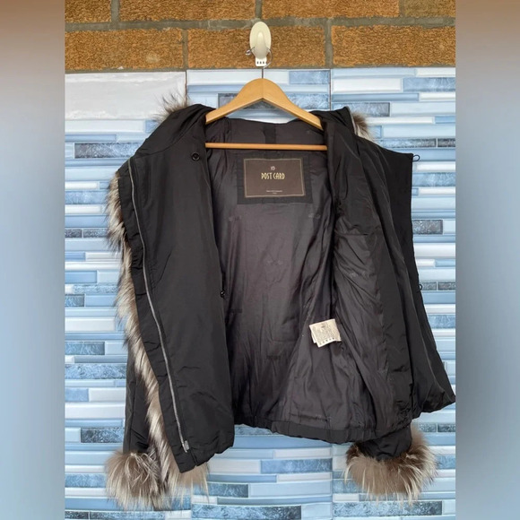 POST CARD  FOX FUR TRIM JACKET SIZE 8 - Picture 14 of 16